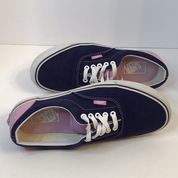 VANS BLACK AND PINK OFF THE WALL LOW TOP SNEAKERS SZ MENS 8 WOMEN 9.5 - Picture 11 of 11